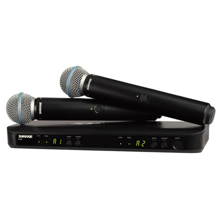 Shure BLX288/B58 Dual-Channel Wireless Handheld Microphones