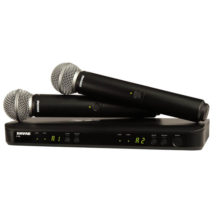 Shure BLX288/SM58 Dual-Channel Wireless Handheld Microphones