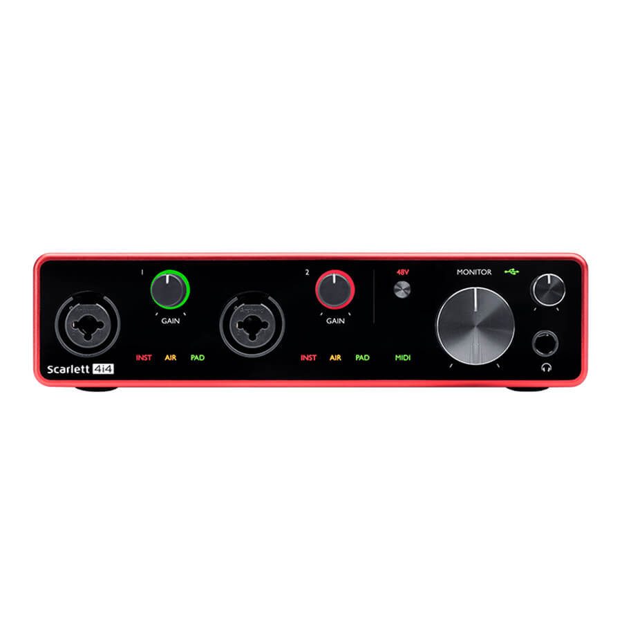 Focusrite Scarlett 4i4 4×4 USB Audio/MIDI Interface